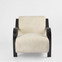 Apollo Armchair Ivory & Black