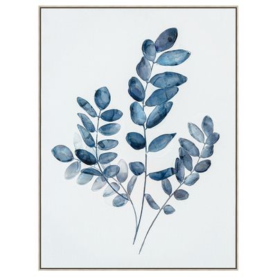 Blue Botanica Leaf C Wall Art