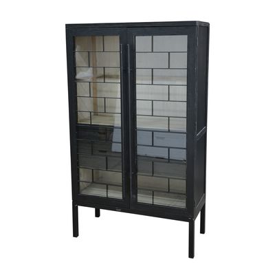 Siera Pine Cabinet Black