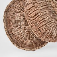 Oval Basket W Cover S/2