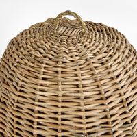Round Basket W Cover S/2