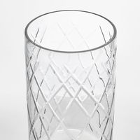 Asscher Hand Cut Cylinder Vase LGE