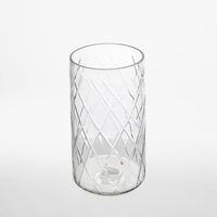 Asscher Hand Cut Cylinder Vase LGE