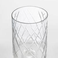 Asscher Hand Cut Cylinder Vase SML