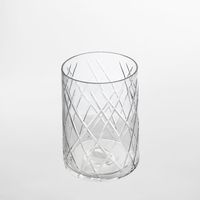 Asscher Hand Cut Cylinder Vase SML