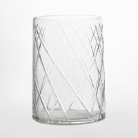 Asscher Hand Cut Cylinder Vase SML