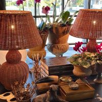 Long Island Rattan Table Lamp