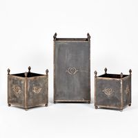 Estate Footed Iron Planters (Set of 3)