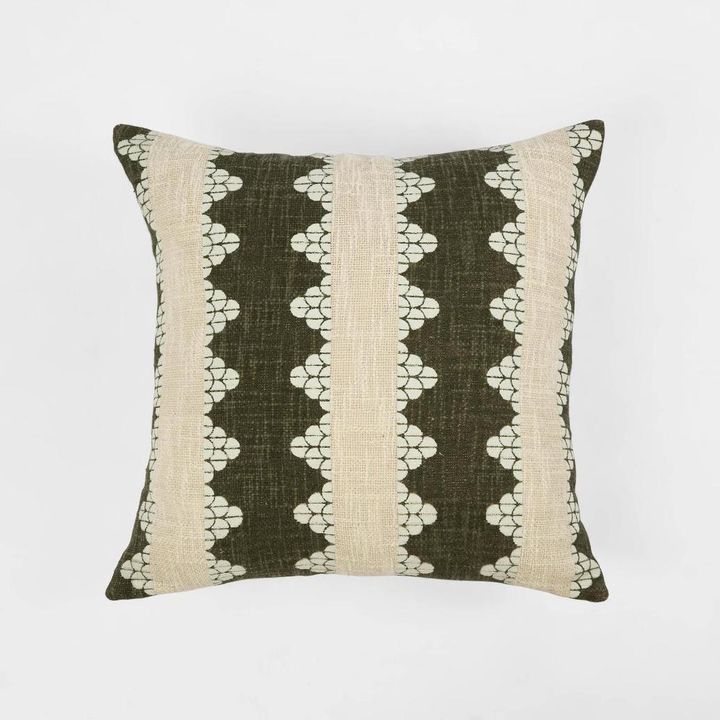 Cushion - Ellsbeth 50x50cm Green/White