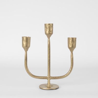 Jasper Candle Stand Brass