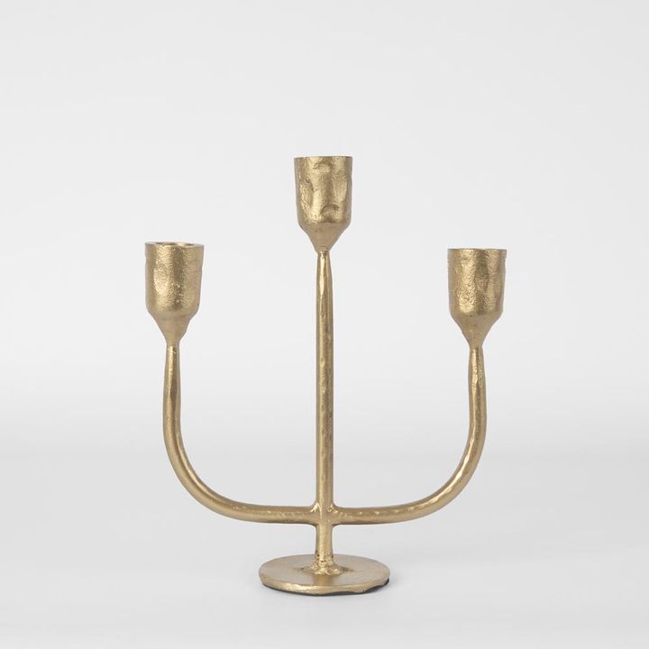 Jasper Candle Stand Brass