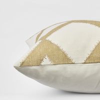 Cushion - Hayfield 50x50cm White/Mustard