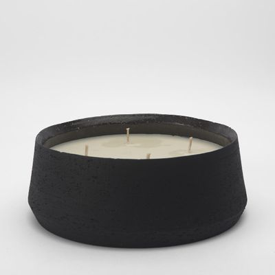 Note 4 Wick Citronella Candle Black