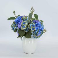 Real Touch Hydrangea 64cm Blue