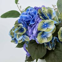 Real Touch Hydrangea 64cm Blue