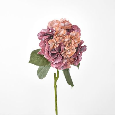 Real Touch Hydrangea 64cm Dark Rust