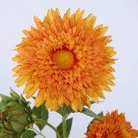 Sunflower Spray With 3 Flowers Orange