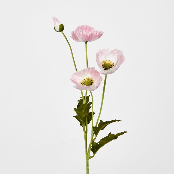Mini Poppy Spray Light Pink