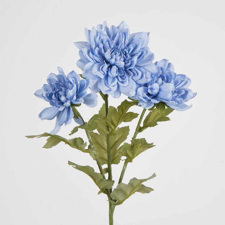 Blue Chrysanthemum Spray x 3