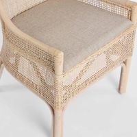 Victoria Hamptons Dining Chair Natural Whitewash