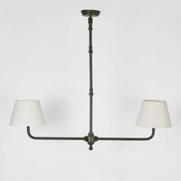 Sheridan Two Arm Chandelier Black