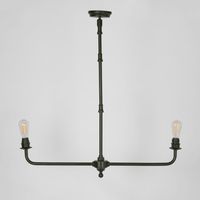 Sheridan Two Arm Chandelier Black