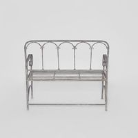 Fleur De Lys Garden Bench -Outdoor