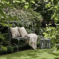 Fleur De Lys Garden Bench -Outdoor