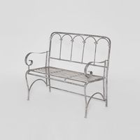 Fleur De Lys Garden Bench -Outdoor