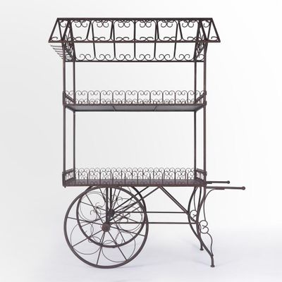 Antiqed Metal Floral Display Stand