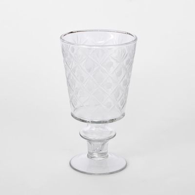 Hand Etched Wine Glass