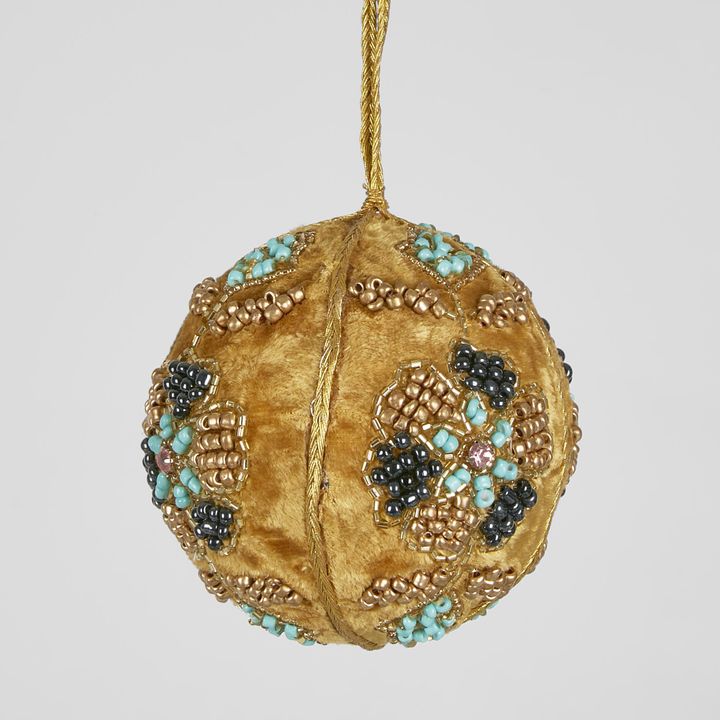 Inca Beaded Hanging Bauble LGE