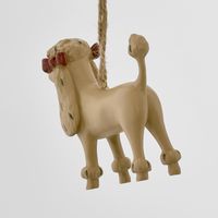 Lady Hanging Dog Ornament