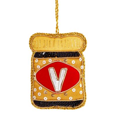 Vegemite Sequin Tree Decoration