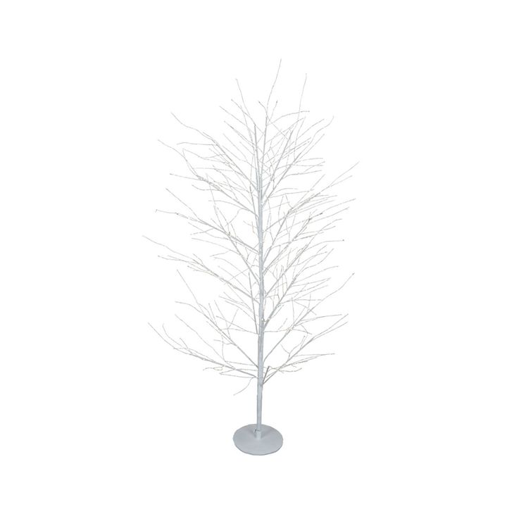 White Forest Twinkling Light Up Tree with 500 Lights 120cm