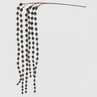 Hanging Glitter Stem Olive Green