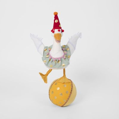 Circus Duck with Yellow Ball