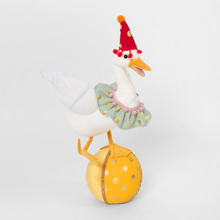 Circus Duck with Yellow Ball