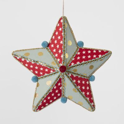 Carnival Hanging Star Red and Green