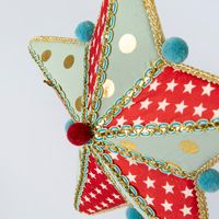 Carnival Hanging Star Red and Green