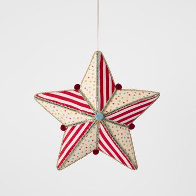 Carnival Hanging Stripe Red Star