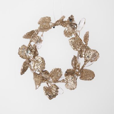 Glitter Mini Wreath Gold