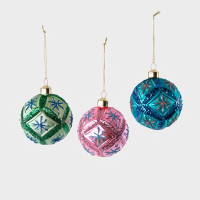 Carnivale Trio Baubles - Box Set of 3