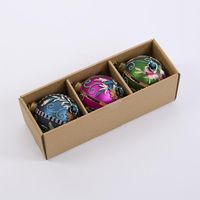 Brocade Mixed Baubles - Box Set of 3