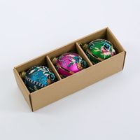 Brocade Mixed Baubles - Box Set of 3