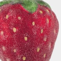 Sugared Strawberry Decoration Large Red