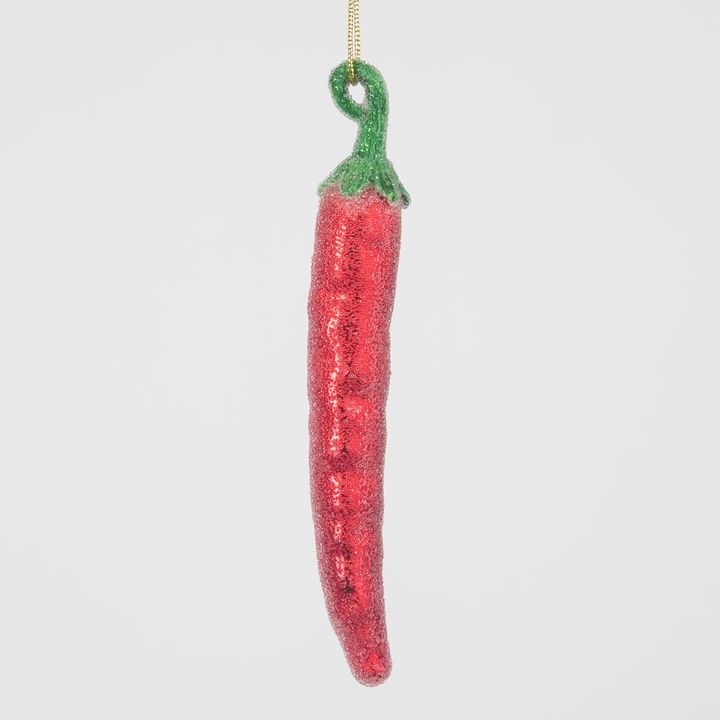 Sugared Chilli Tree Decoration