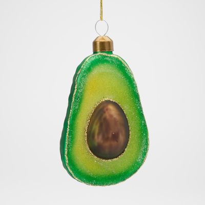 Sugared Avocado Glitter Decoration