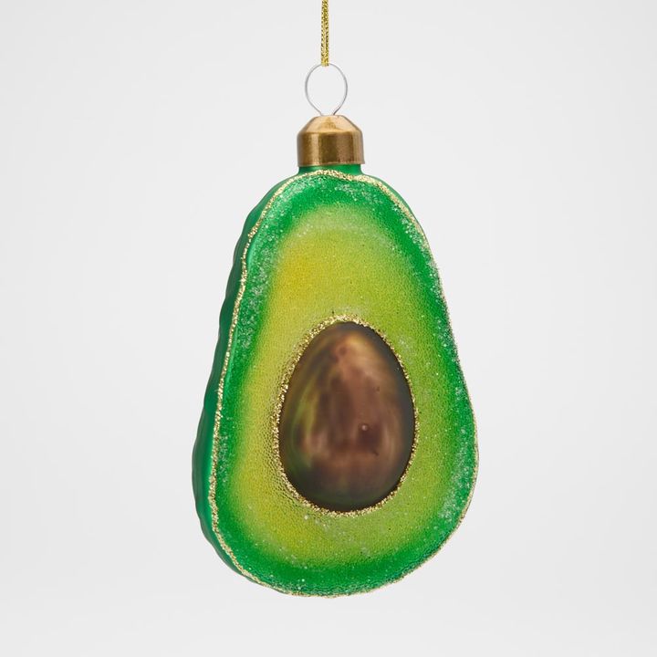 Sugared Avocado Glitter Decoration