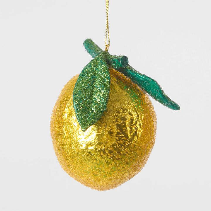 La Dolce Vita Glitter Lemon Decoration